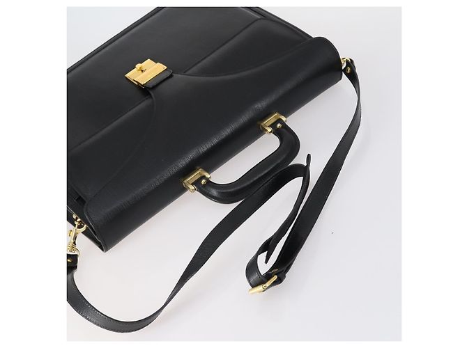 BALLY Borsa a Mano in Pelle 3 Pezzi Nera Auth bs30665 Nero - vista 5