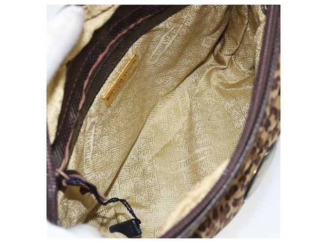 Autre Marque Borsa a Spalla in Nylon Marrone Auth bs30824 di BOTTEGA VENETA - vista 11