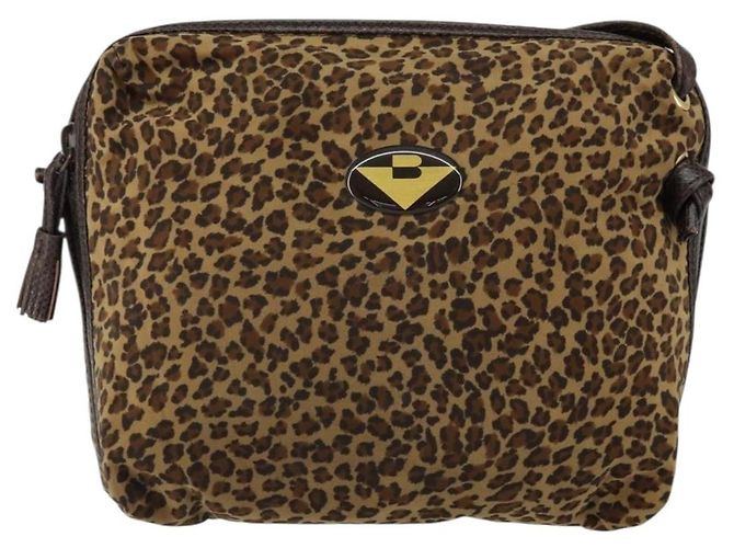 Autre Marque Borsa a Spalla in Nylon Marrone Auth bs30824 di BOTTEGA VENETA - vista 13