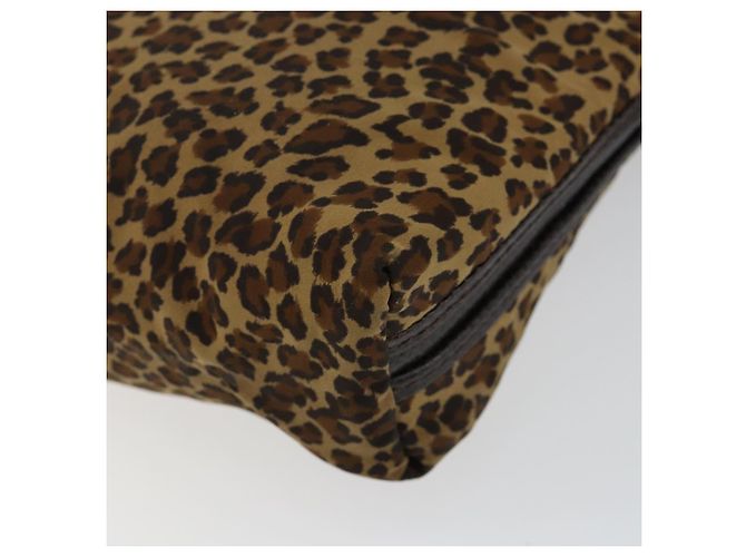 Autre Marque Borsa a Spalla in Nylon Marrone Auth bs30824 di BOTTEGA VENETA - vista 15