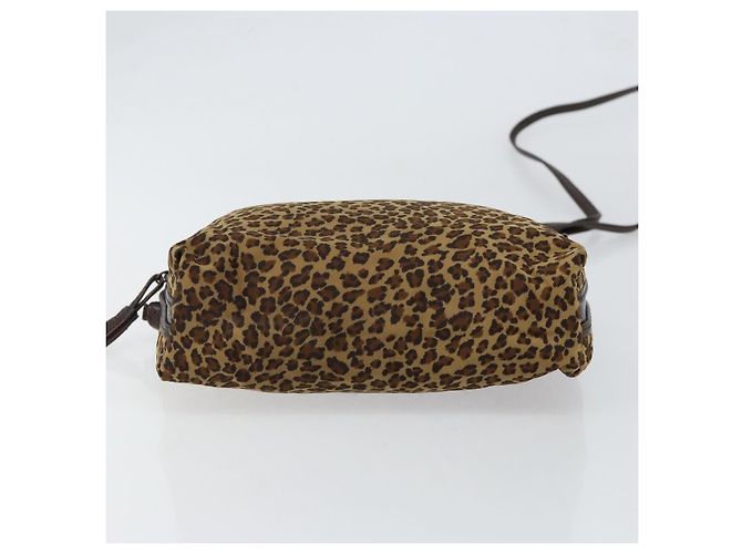 Autre Marque Borsa a Spalla in Nylon Marrone Auth bs30824 di BOTTEGA VENETA - vista 5