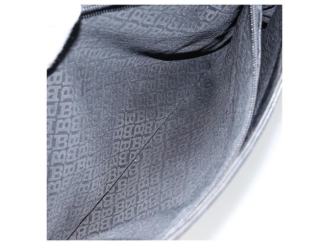 BALLY Borsa a mano in pelle nera argento Auth 152095 Nero - vista 22