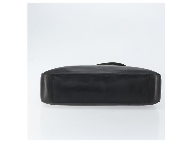 BALLY Borsa a mano in pelle nera argento Auth 152095 Nero - vista 5