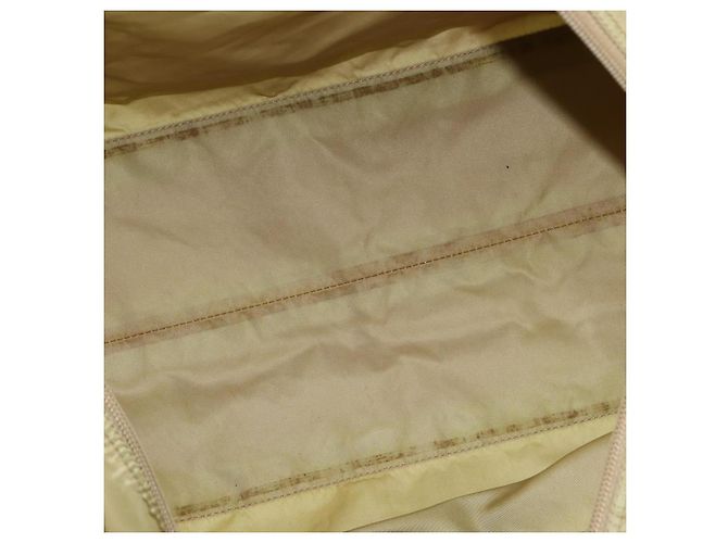 Borsa Boston PRADA in nylon beige argento autentica bs30240 - vista 11