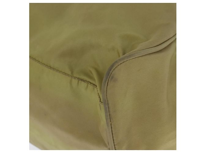 Borsa Boston PRADA in nylon beige argento autentica bs30240 - vista 14