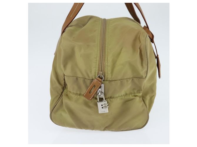 Borsa Boston PRADA in nylon beige argento autentica bs30240 - vista 3