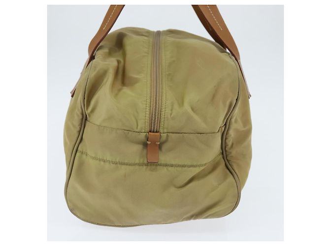 Borsa Boston PRADA in nylon beige argento autentica bs30240 - vista 4