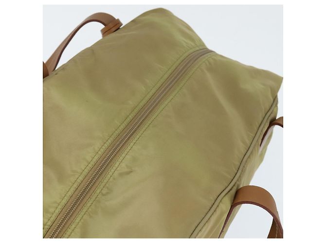Borsa Boston PRADA in nylon beige argento autentica bs30240 - vista 6