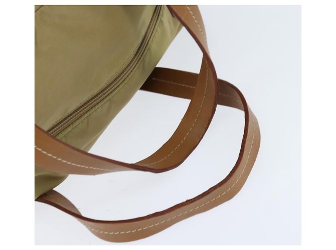 Borsa Boston PRADA in nylon beige argento autentica bs30240 - vista 7