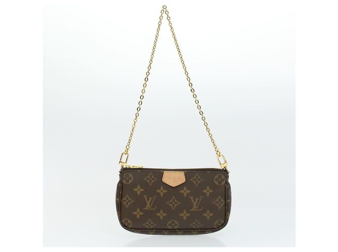 LOUIS VUITTON Monogram Multi Pochette Accessori Pouch Khaki M44813 33620SAM Cachi Monogramma - vista 13