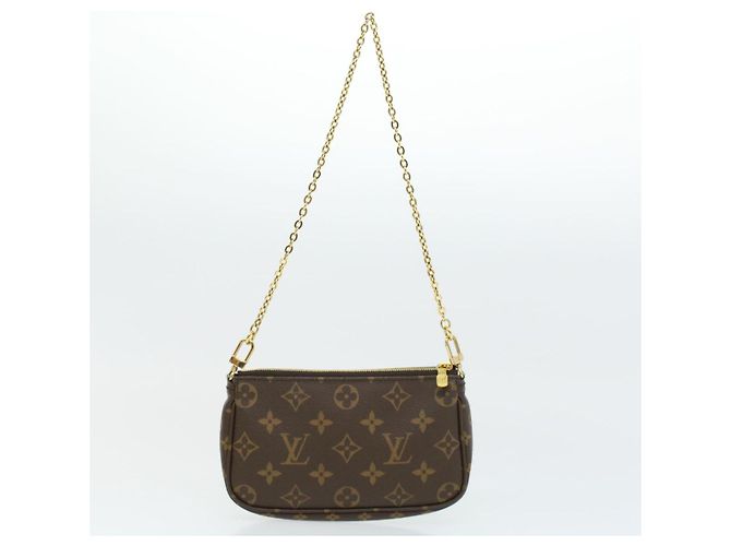 LOUIS VUITTON Monogram Multi Pochette Accessori Pouch Khaki M44813 33620SAM Cachi Monogramma - vista 14