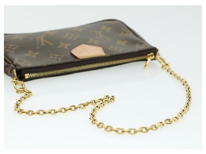LOUIS VUITTON Monogram Multi Pochette Accessori Pouch Khaki M44813 33620SAM Cachi Monogramma - vista 18