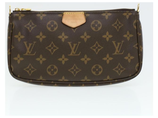 LOUIS VUITTON Monogram Multi Pochette Accessori Pouch Khaki M44813 33620SAM Cachi Monogramma - vista 2