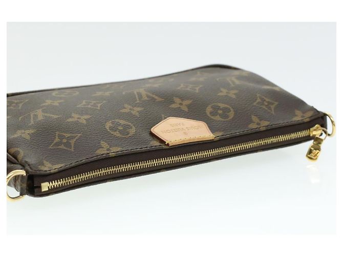 LOUIS VUITTON Monogram Multi Pochette Accessori Pouch Khaki M44813 33620SAM Cachi Monogramma - vista 6