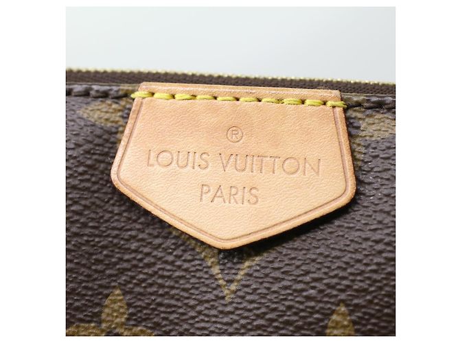 LOUIS VUITTON Monogram Multi Pochette Accessori Pouch Khaki M44813 33620SAM Cachi Monogramma - vista 8