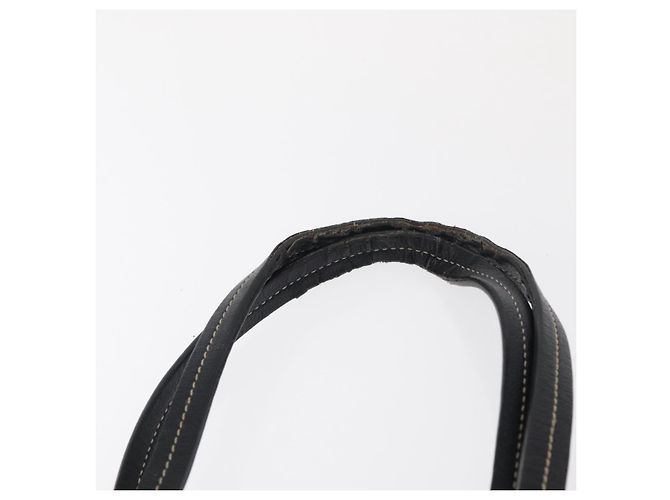 CHANEL Borsa Tote Central Station PVC Tela Nera Argento CC Auth 152594 Nero - vista 8