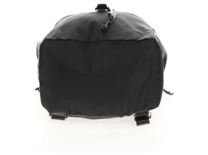 PRADA Backpack Nylon Leather Black Silver Auth 150778 Silvery - view 5