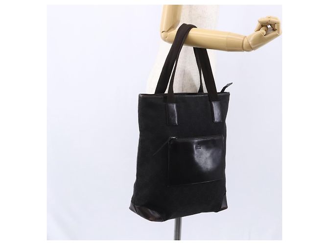 GUCCI GG Canvas Tote Bag Dunkelbraun 28892 00 Auth ep11898 - Ansicht 24