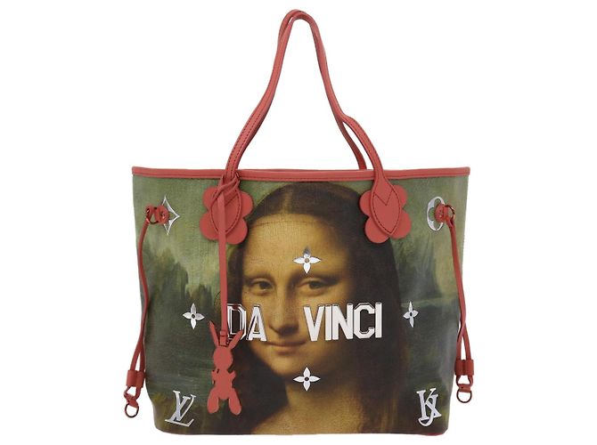 LOUIS VUITTON Colección Masters DA VINCI Bolsa Neverfull MM M43373 LV Auth 47430SM Rosa - vista 13