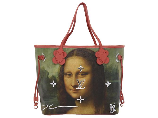 LOUIS VUITTON Colección Masters DA VINCI Bolsa Neverfull MM M43373 LV Auth 47430SM Rosa - vista 2
