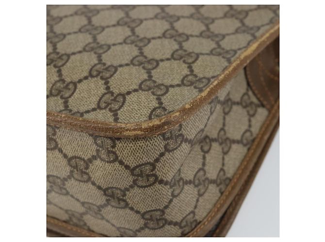 Bolsa de Ombro Gucci GG Supreme Web Sherry Line PVC Bege 001 066 0551 Auth 149475 - vista 15