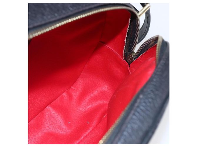 Céline Borsa a Spalla CELINE in Pelle Nera Oro Auth 152953 Nero D'oro - vista 19