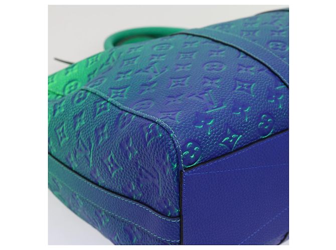 LOUIS VUITTON Borsa Tote Keepall Monogram Illusion Verde Neon M59688 Auth ai669SM - vista 15