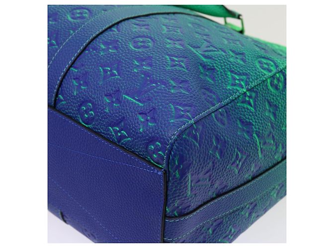 LOUIS VUITTON Borsa Tote Keepall Monogram Illusion Verde Neon M59688 Auth ai669SM - vista 16