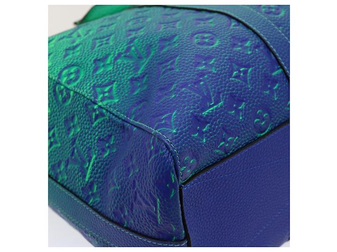 LOUIS VUITTON Borsa Tote Keepall Monogram Illusion Verde Neon M59688 Auth ai669SM - vista 17