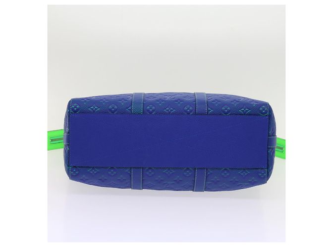 LOUIS VUITTON Borsa Tote Keepall Monogram Illusion Verde Neon M59688 Auth ai669SM - vista 5