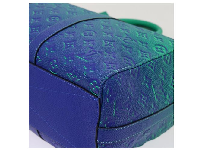 LOUIS VUITTON Borsa Tote Keepall Monogram Illusion Verde Neon M59688 Auth ai669SM - vista 8