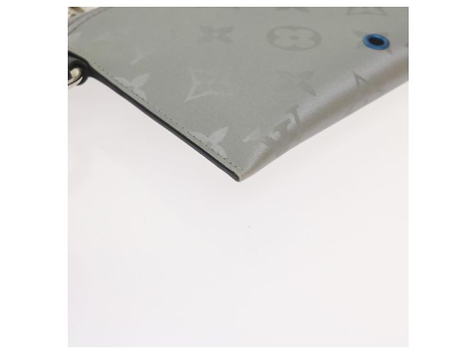 LOUIS VUITTON Pochette Satellite Alpha Monogramma Argento M44178 LV Auth 66459SAM - vista 14
