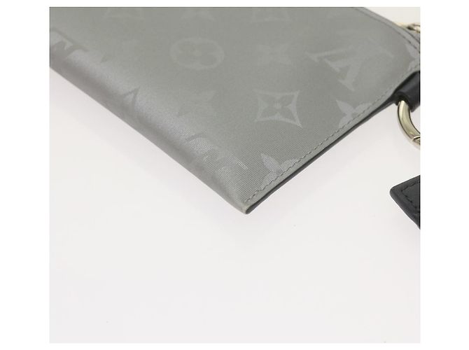 LOUIS VUITTON Pochette Satellite Alpha Monogramma Argento M44178 LV Auth 66459SAM - vista 15