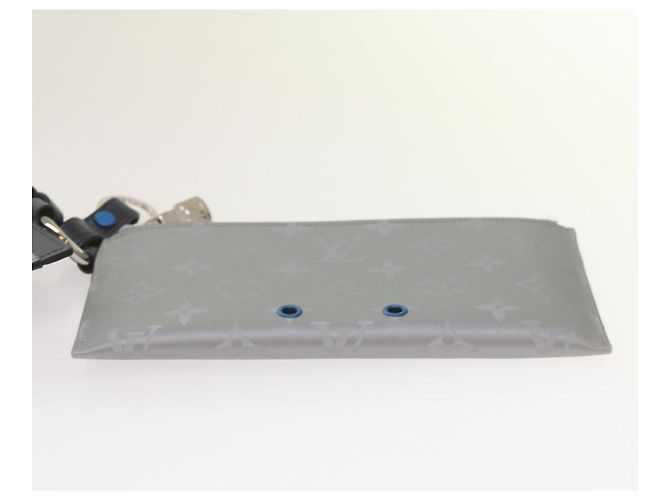 LOUIS VUITTON Pochette Satellite Alpha Monogramma Argento M44178 LV Auth 66459SAM - vista 5