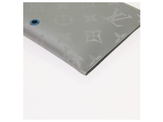 LOUIS VUITTON Pochette Satellite Alpha Monogramma Argento M44178 LV Auth 66459SAM - vista 9