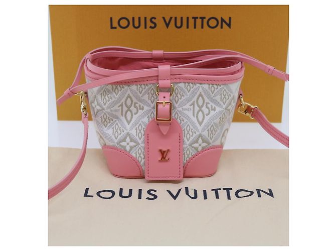 LOUIS VUITTON Borsa Noe Perth Usata Stampa 1854 Rosa M81112 LV Auth 69112SAM - vista 12