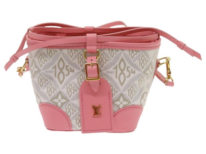 LOUIS VUITTON Borsa Noe Perth Usata Stampa 1854 Rosa M81112 LV Auth 69112SAM - vista 13