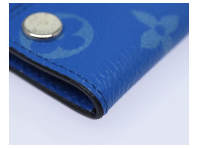 LOUIS VUITTON Monogram Pockets On Strap Card Case Blue M83154 LV Auth 77437SAM - view 15