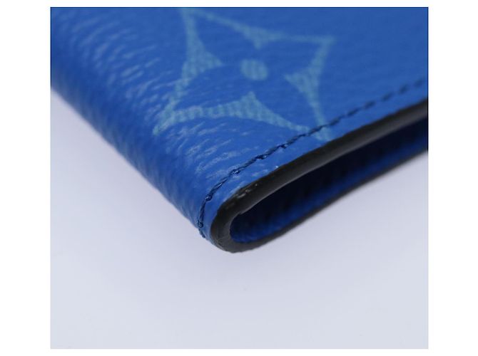 LOUIS VUITTON Monogram Pockets On Strap Card Case Blue M83154 LV Auth 77437SAM - view 16