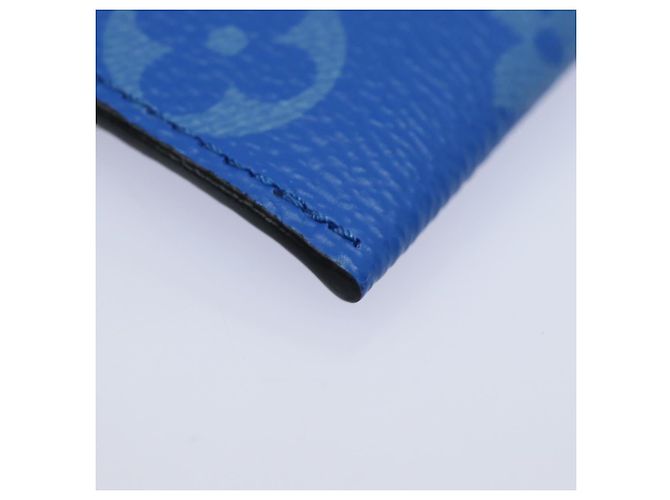 LOUIS VUITTON Monogram Pockets On Strap Card Case Blue M83154 LV Auth 77437SAM - view 17