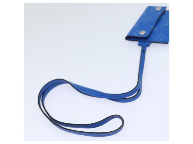 LOUIS VUITTON Monogram Pockets On Strap Card Case Blue M83154 LV Auth 77437SAM - view 7