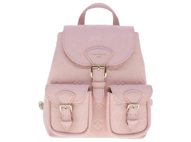LOUIS VUITTON Monogram Empreinte Backup Rucksack Rosa M47074 LV Auth 91596SM Pink - Ansicht 13