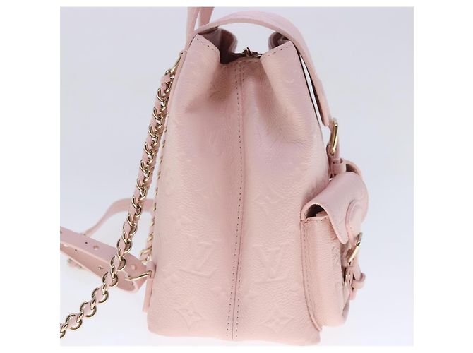 LOUIS VUITTON Monogram Empreinte Backup Rucksack Rosa M47074 LV Auth 91596SM Pink - Ansicht 4