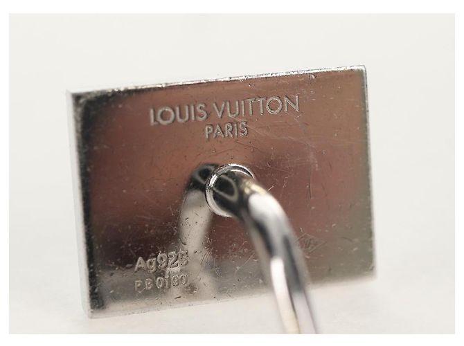 LOUIS VUITTON Gemelli Damier Classico Ag925 LV Auth 143055M Argento Damier ebene - vista 24