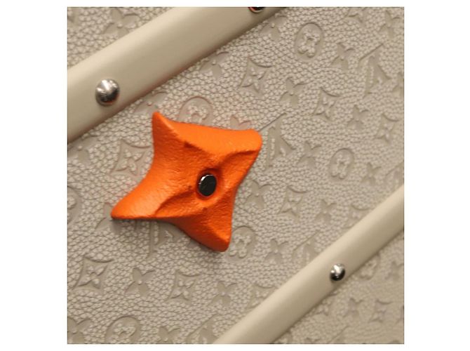 LOUIS VUITTON Taurillon Climbing Coolie Rosin 110Trunk Bianco M10074 Auth 115972SM - vista 17