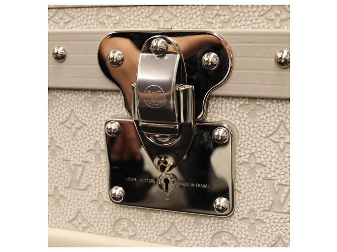 LOUIS VUITTON Taurillon Climbing Coolie Rosin 110Trunk Bianco M10074 Auth 115972SM - vista 21