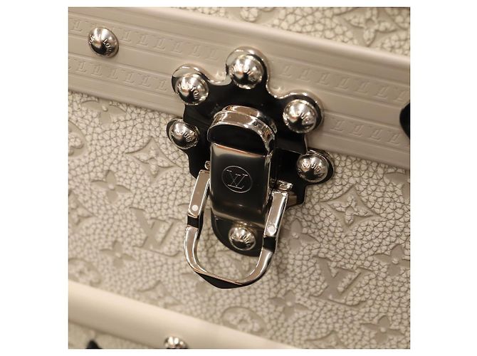 LOUIS VUITTON Taurillon Climbing Coolie Rosin 110Trunk Bianco M10074 Auth 115972SM - vista 22