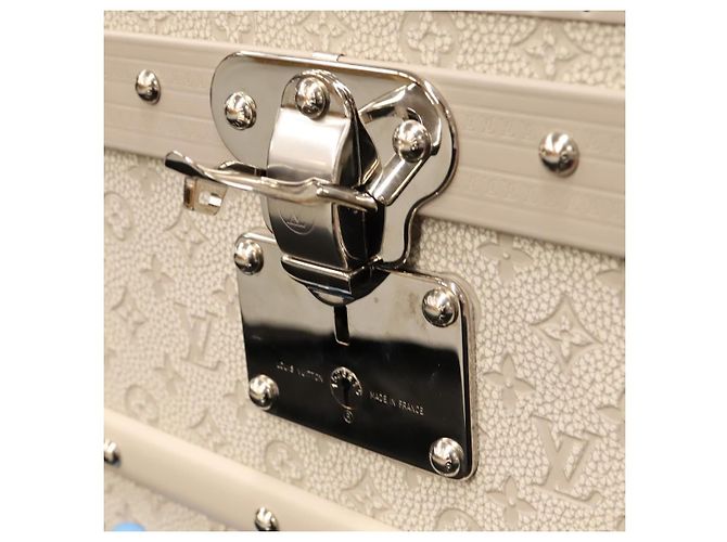 LOUIS VUITTON Taurillon Climbing Coolie Rosin 110Trunk Bianco M10074 Auth 115972SM - vista 23
