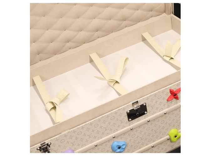 LOUIS VUITTON Taurillon Climbing Coolie Rosin 110Trunk Bianco M10074 Auth 115972SM - vista 24