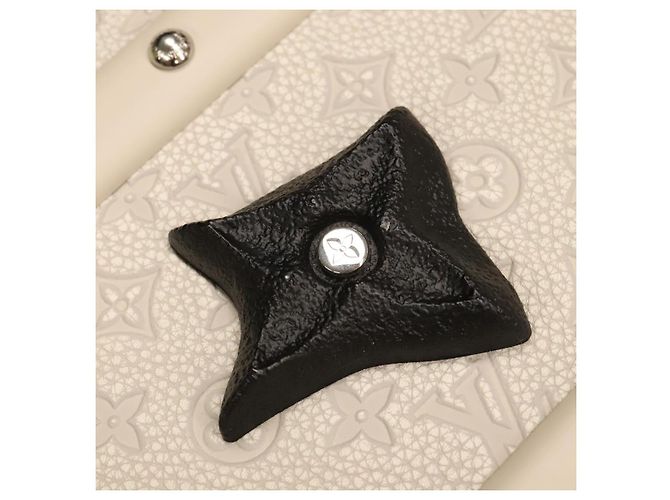 LOUIS VUITTON Taurillon Climbing Coolie Rosin 110Trunk Bianco M10074 Auth 115972SM - vista 8
